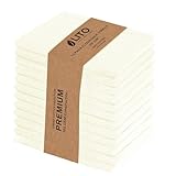 LITO LINEN AND TOWEL Flour Sack Towels – 100% Cotton, 28x28...