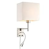 HomeFocus Swing Arm Bedside Reading Wall Lamp,LED Reading Swing...