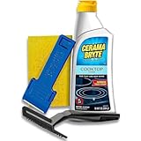 Cerama Bryte Glass Cooktop Cleaner Combo Kit with POW-R Grip,...