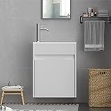 eclife 16' Bathroom Vanity Sink Combo for Small Space, Modern...