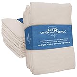 Linen and Towel Flour Sack Dish Towels 130 Thread Count Ring Spun...