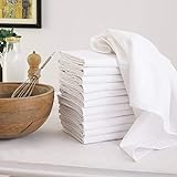 DG Collections Flour Sack Dish Towels, 100% Cotton, Set of 12...