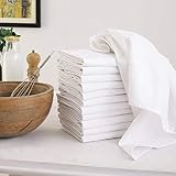 DG Collections Flour Sack Dish Towels, 100% Cotton, Set of 12...