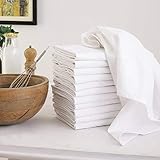 DG Collections Flour Sack Dish Towels for Kitchen, Set of 12 (27...