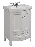 RunFine RFVA0069W Vanity, White Finish, 19 x 24.6 x 34'