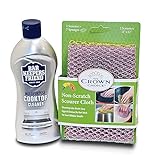 BAR KEEPERS FRIEND Cooktop Cleaner Kit. Liquid (13 OZ) and Non...