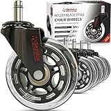 Office Chair Wheels Replacement Set of 5 - Desk Chair Casters for...