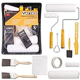 YATTICH Deluxe Paint Roller Kit - 14 Pieces Home Painting...