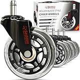 SEDDOX Office Chair Wheels Replacement Set of 5 - Desk Chair...
