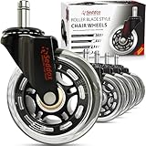 Office Chair Wheels Replacement Set of 5 - Desk Chair Casters for...