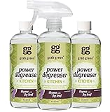 Grab Green Kitchen Power Degreaser, 16 Ounce (Pack of 3), Thyme...