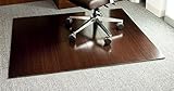 Anji Mountain Deluxe Bamboo Roll-Up Chairmat, 60 x 48-Inch, 8mm...