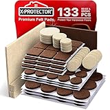 Felt Furniture Pads X-PROTECTOR 133 PCS Premium Furniture Pads -...