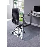 Premium Heavy Duty .25' Thick Tempered Glass Chair Mat, 36' x 46'...