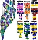 Bellaa Wind Chimes Peacock Gifts for Mom Home Ocean Decor...