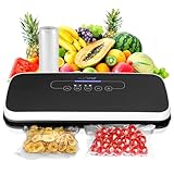 NutriChef Food Vacuum Sealer Machine - Automatic Air Sealing...