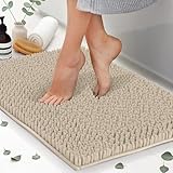 ITSOFT Plush Bathroom Rug 34x21, Absorbent Machine Washable Non...