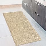 Extra Large Soft Plush Chenille Bathroom Runner Rug, Absorbent...
