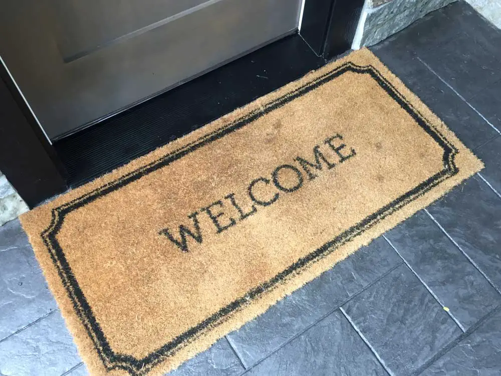 handmade door mat