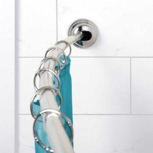 Zenna Home 35633SSP Aluminum Tension Mount Curved Shower Rod