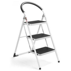 Delxo 3 Step Folding Ladder - Best safety step ladders for seniors