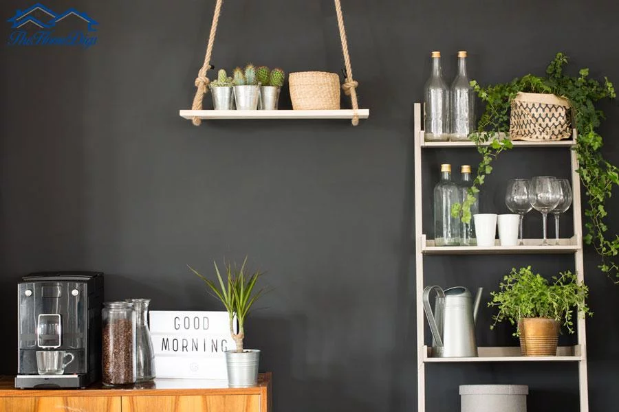 How To Decorate a Ladder Shelf