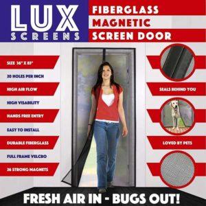 lux magnetic screen door