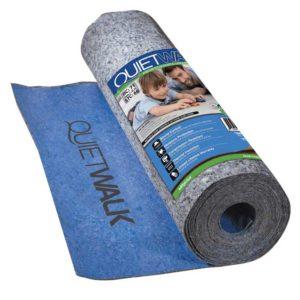 QuietWalk Laminate Flooring Underlayment with Attached Vapor Barrier & Sound Reduction