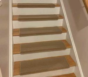 Carpet Stair Treads with Adhesive Strips
