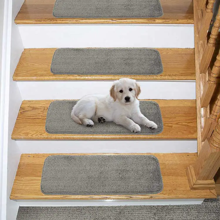 Ottomanson Comfort Collection Stair Tread, 14 Pack, Grey