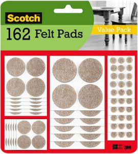 Scotch Felt Furniture Pads  - Best Self Adhesive Felt Pads for Hardwood Floors