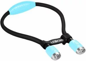 LEDGLE Updated LED Rechargeable Book Light, Reading in Bed Neck Lamp