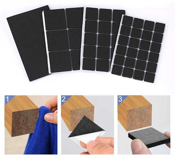 How do I Keep the Felt Pads on Chair Legs Firmly