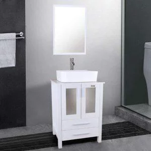 Eclife 24" Vanity - High Quality Small Bathroom Vanity and Sink Combo