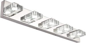 SOLFART Modern Glass Stainless Steel - Best Led bathroom vanity lights