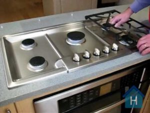 how to clean burnt stains from stainless steel stove