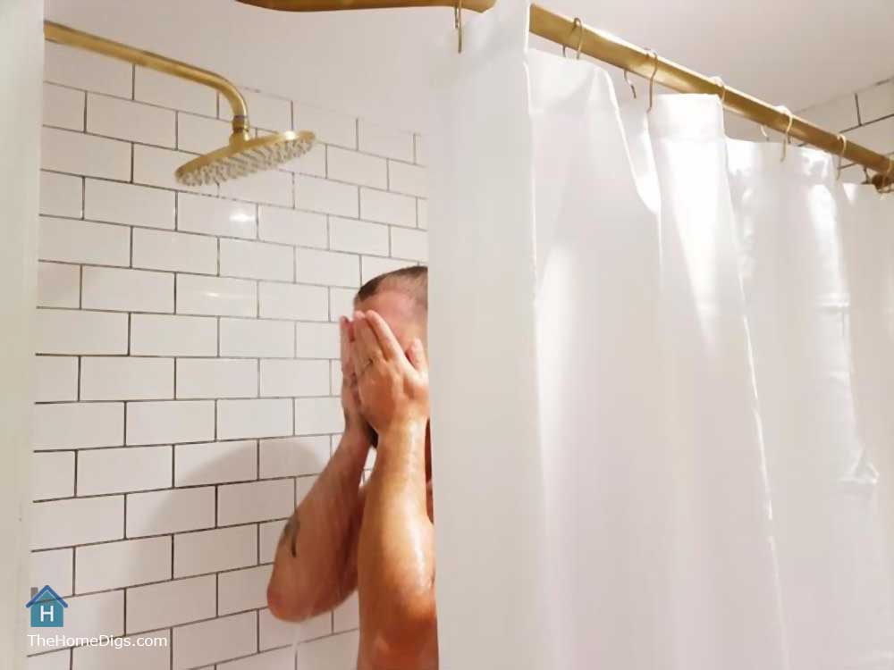 how to clean a plastic shower curtain