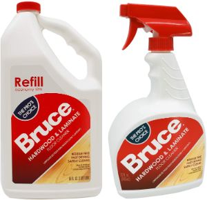 Bruce 64 oz+32oz NoWax Hardwood and Laminate Floor Cleaner - best cleaner for shiny laminate floors 