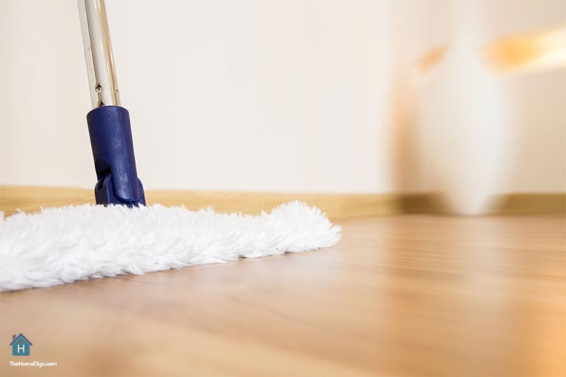 Microfiber Dust Mop is the best thing to use to clean wood floors