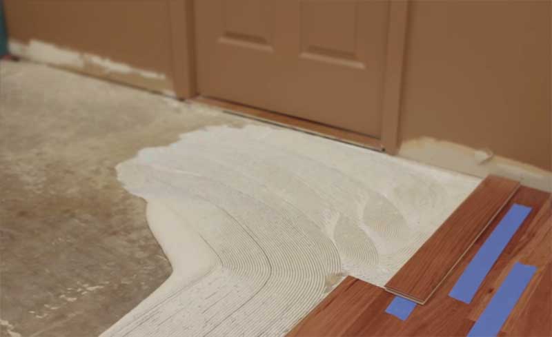 InstallIng Glue Down Engineered Wood Flooring On Concrete