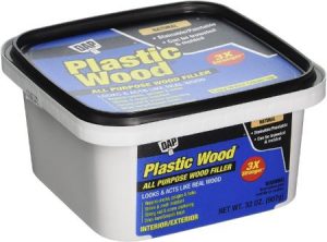 DAP 00525 Plastic Wood Filler for All-Purpose (Best for Screw Holes & Cracks)