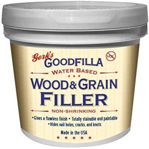 Goodfilla Water-Based Wood & Grain Filler, Stainable, Sandable (Best for Hardwood Floors)