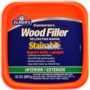 Elmer's E892 Stainable Wood Filler (Best for Large Holes & Gaps)