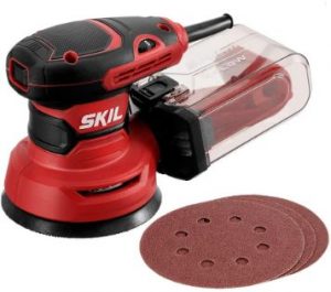 SKIL 5” Random Orbital Sander - Corded Electric Hand Sander with Cyclonic Dust Box