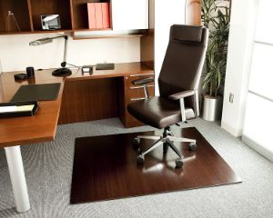 Anji Mountain Deluxe Bamboo Chair Mat For High Pile Carpet