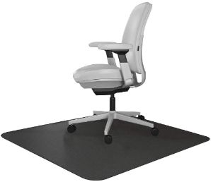 Resilia Polyvinyl Office Desk Chair Mat For Thick Carpet