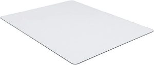 Lorell Clear Tempered Glass 60x60 Chair Mat for Carpet