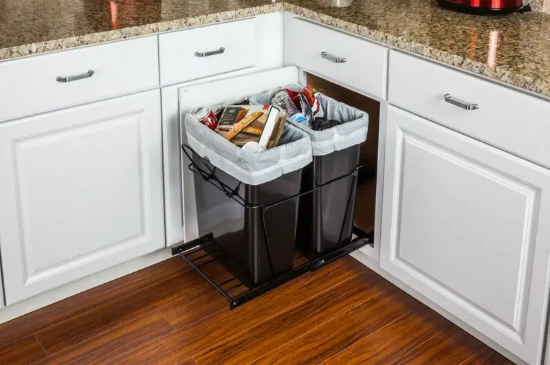 Under-Cabinet-Pull-Out-Trash-Can-Systems