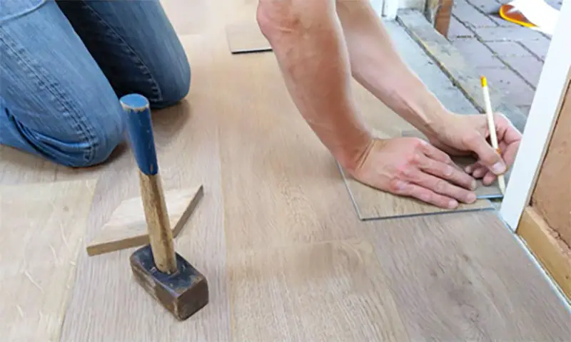 Replace the old flooring with new ones