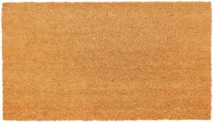 NEW Kaf Home Coir Doormat with Weather Resistant Non-Slip PVC Backing